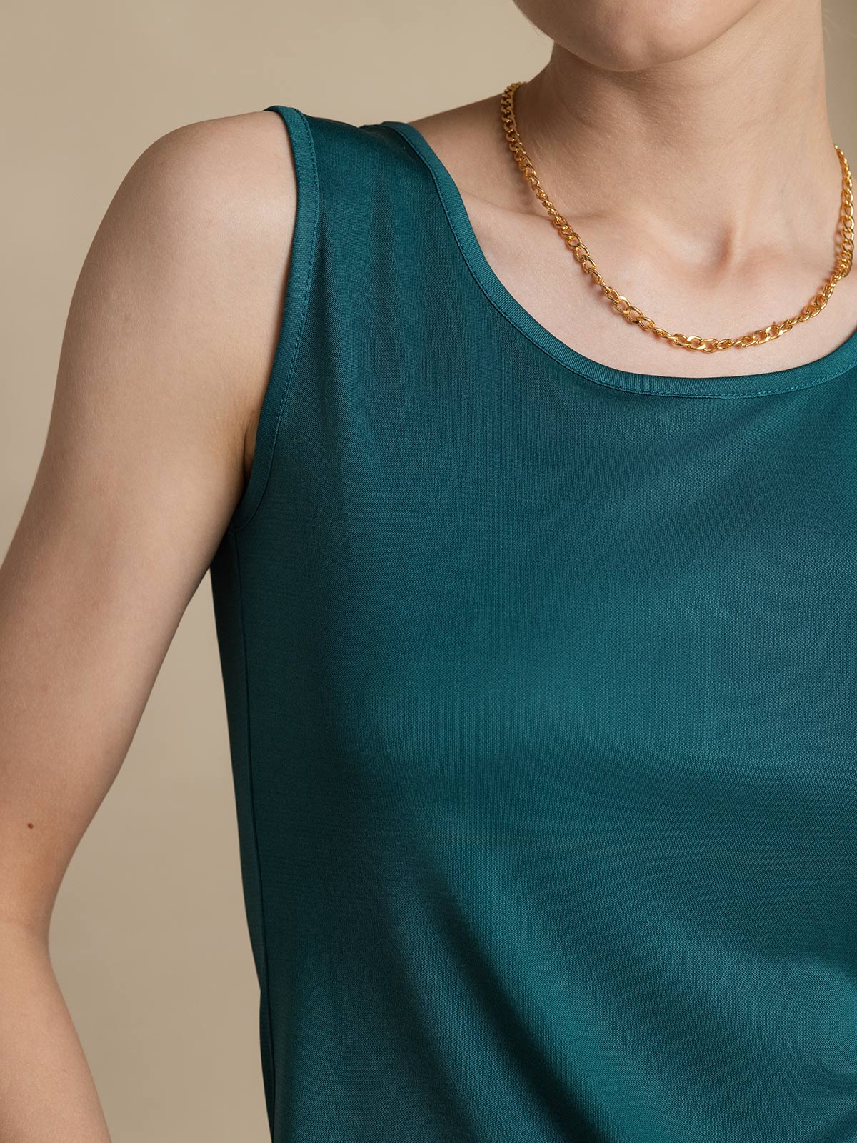 Pure Silk Lounge Sleeveless Tank Top