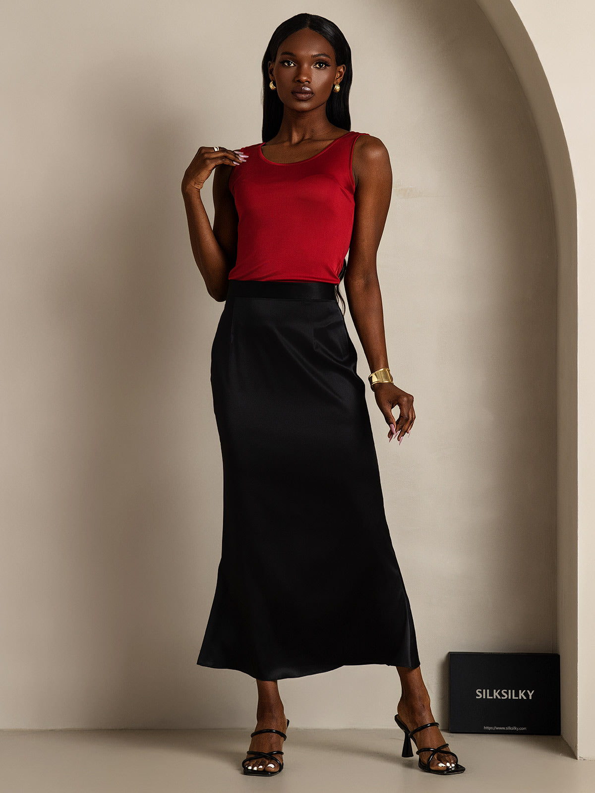 Pure Silk Lounge Sleeveless Tank Top