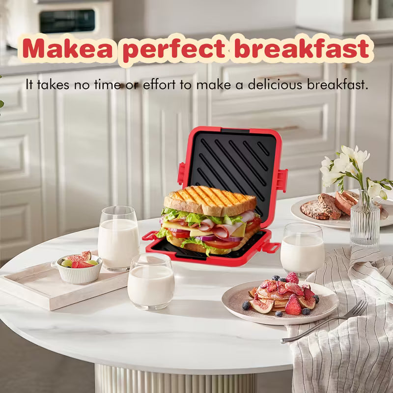 Microwave Sandwich Maker, Bread Baking Tray, No Oven Required, Can Bake Crispy Bread, Universal Microwave Food Grade Non-Stick Baking Tray, Can Also Be Used to Bake Ribs, Chicken Wings, Steaks, Sausages, Fish Steaks, Etc.