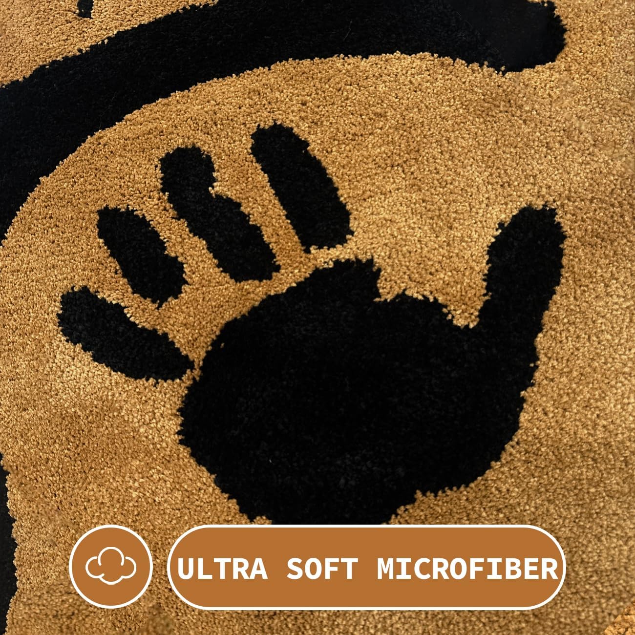 Butt Shaped Bathroom Rugs Sexy Butt Bath Mat Extra Soft Fluffy Water Absorbent Floor Mats Non-Slip Washable Shower Carpet Funny Home Decor Cartoon Rugs for Bedroom, 2.3FT (Black)