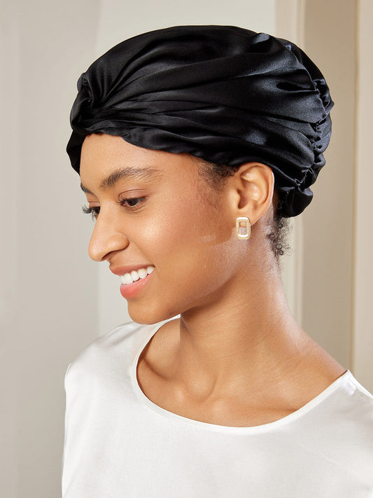 Pure Silk Night Turban Bonnet