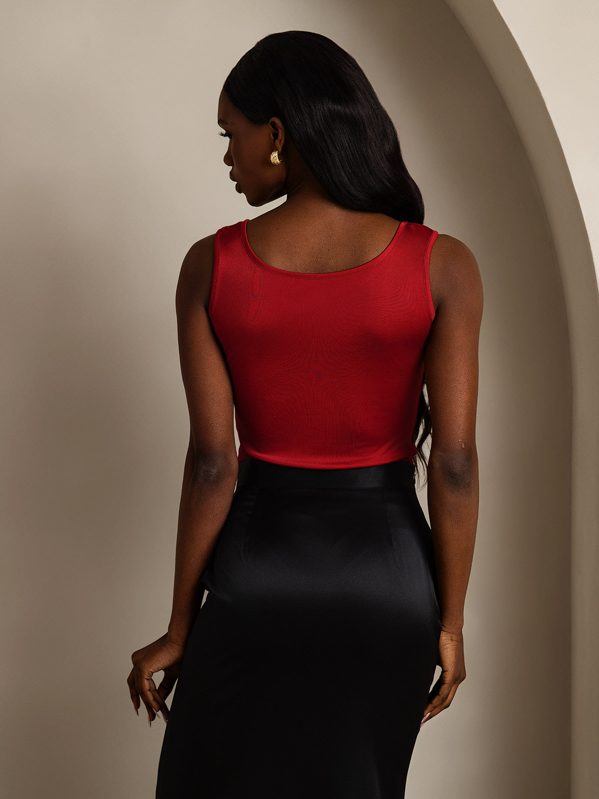 Pure Silk Lounge Sleeveless Tank Top
